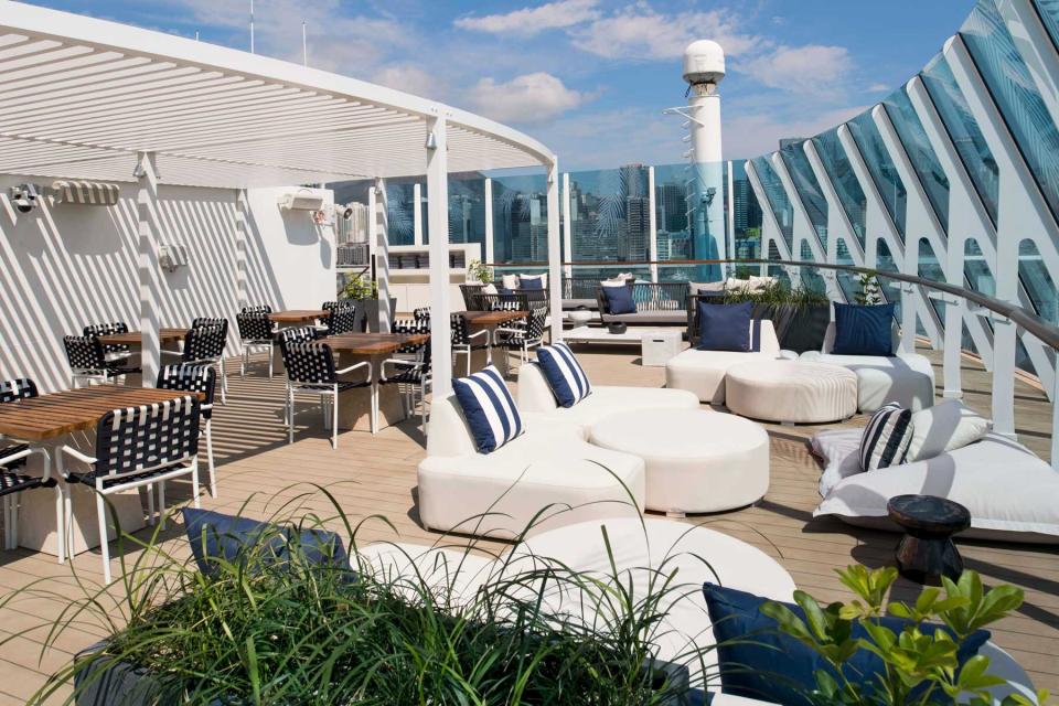 The Retreat sun deck on board the Celebrity Millennium cruise ship