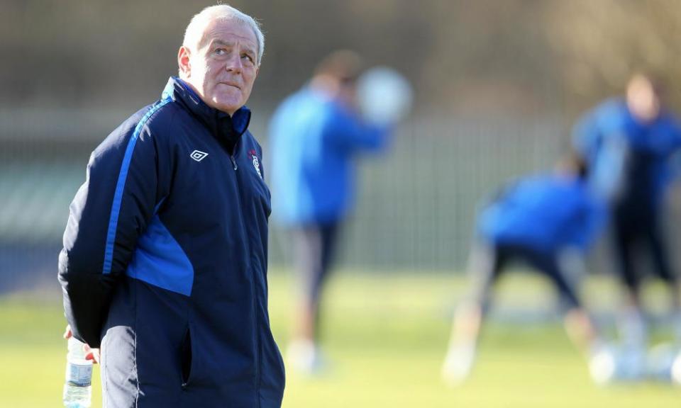 <span class="element-image__caption">Walter Smith during training with the Rangers squad in 2010.</span> <span class="element-image__credit">Photograph: Ian MacNicol/Getty Images</span>