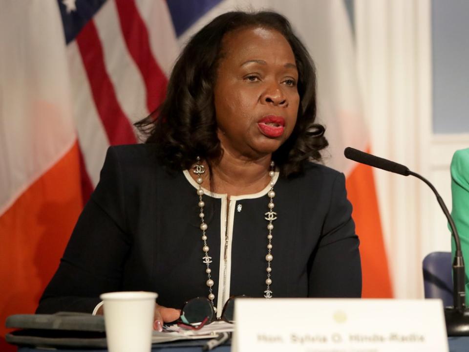 Sylvia O. Hinds-Radix is being pushed out by the Adams administration in favor of ex-Guiliani deputy Randy Mastro. Andrew Schwartz / SplashNews.com