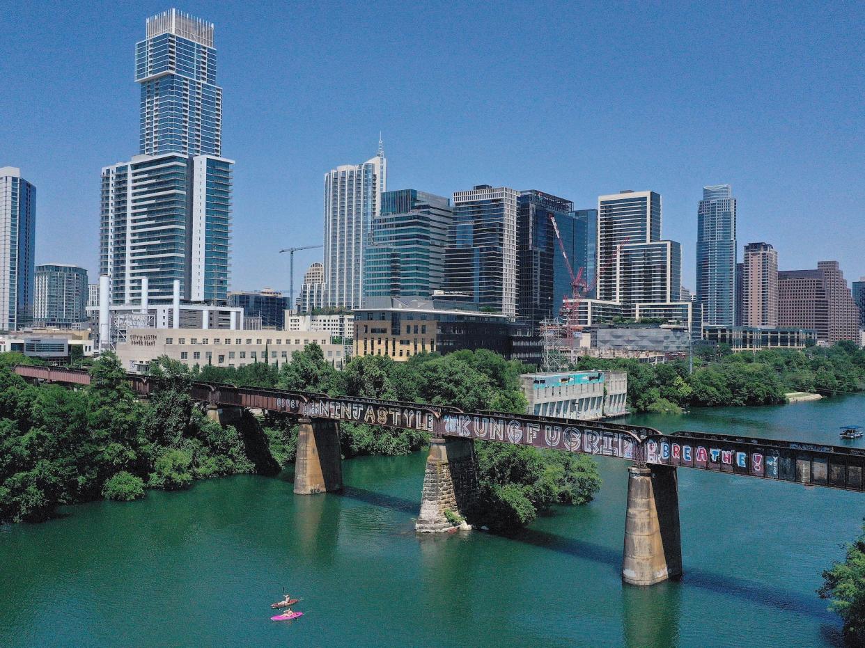 lake austin downtown skyline