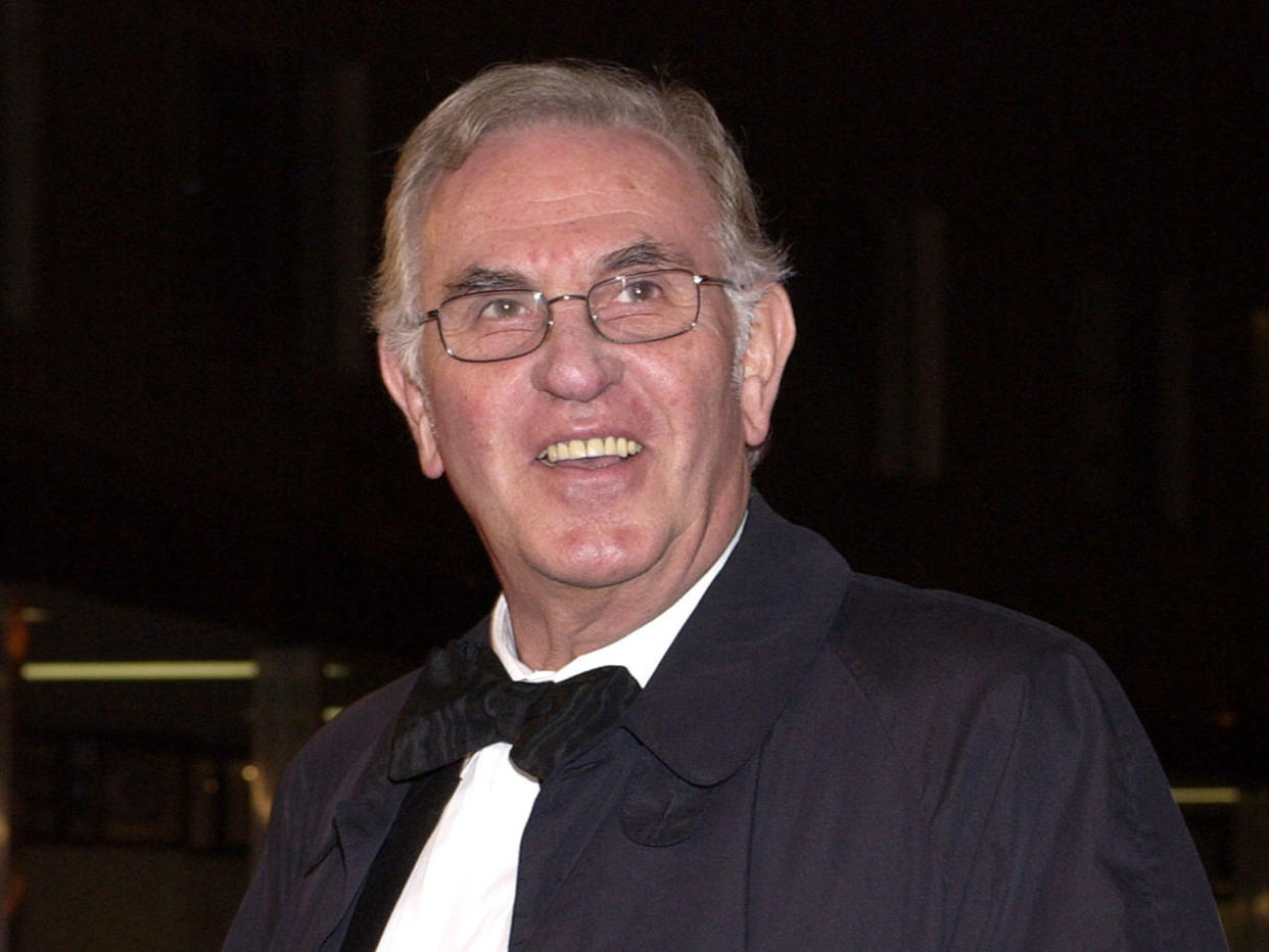 William G Stewart arriving for the Bob Monkhouse BAFTA Tribute at BBC Television Centre in west London in 2004: PA