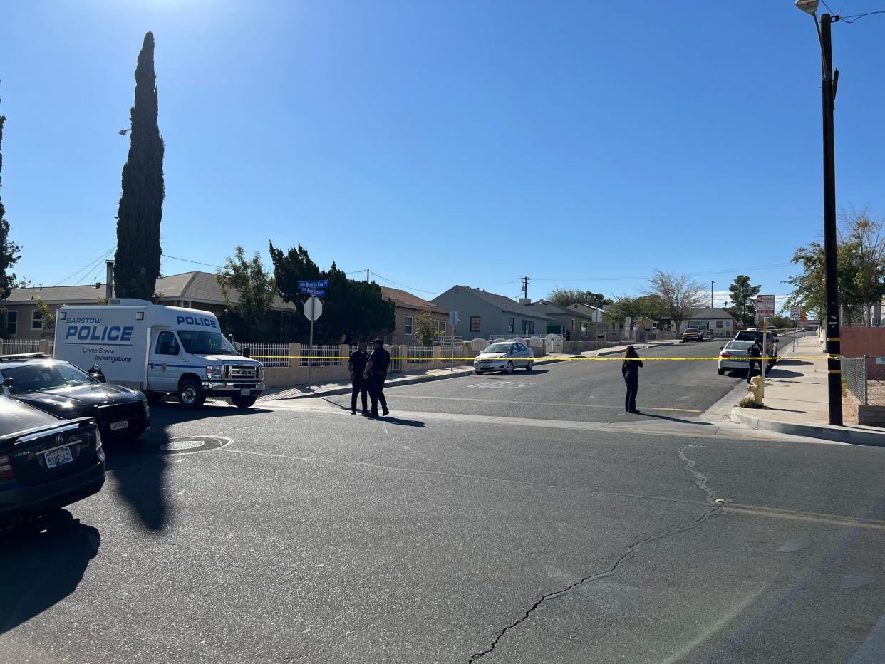 Barstow PD's school resource officer imposed a brief lockdown in Barstow High School and Barstow STEM Academy due to shots nearby Thursday morning.