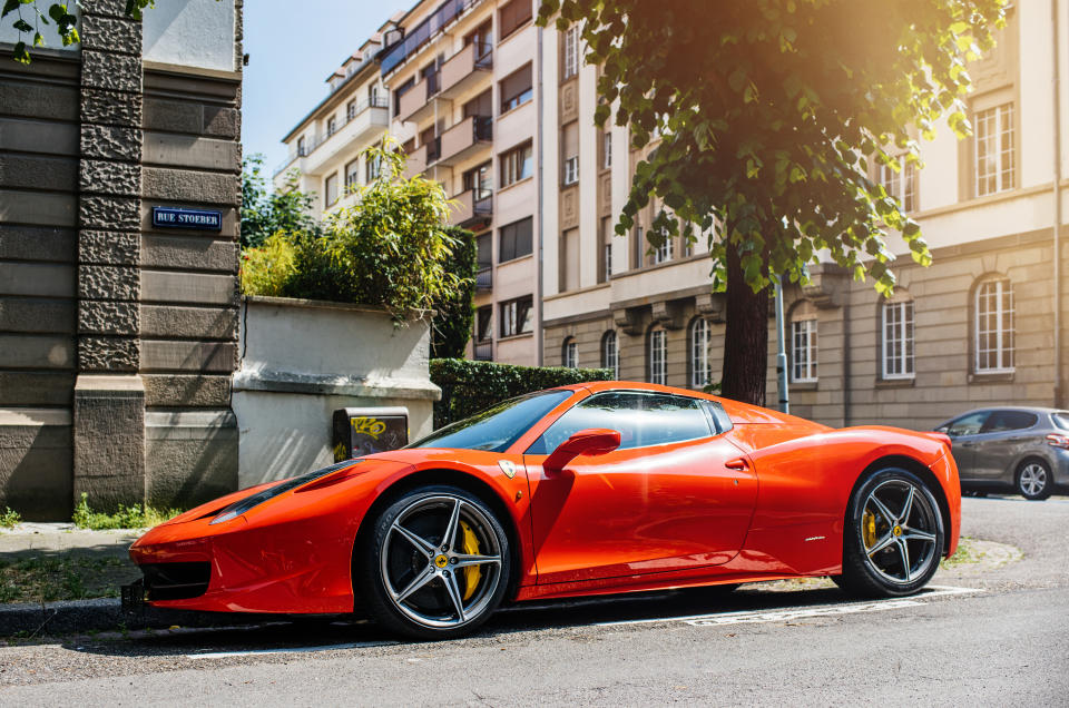 Lujoso Ferrari. Foto: Getty