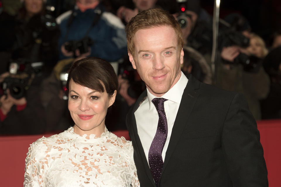 BERLIN, GERMANY - FEBRUARY 06:  Damian Lewis (R) and his wife Helen McCrory attend the 'Queen of the Desert' premiere during the 65th Berlinale International Film Festival at Berlinale Palace on February 6, 2015 in Berlin, Germany.  (Photo by Target Presse Agentur Gmbh/Getty Images)