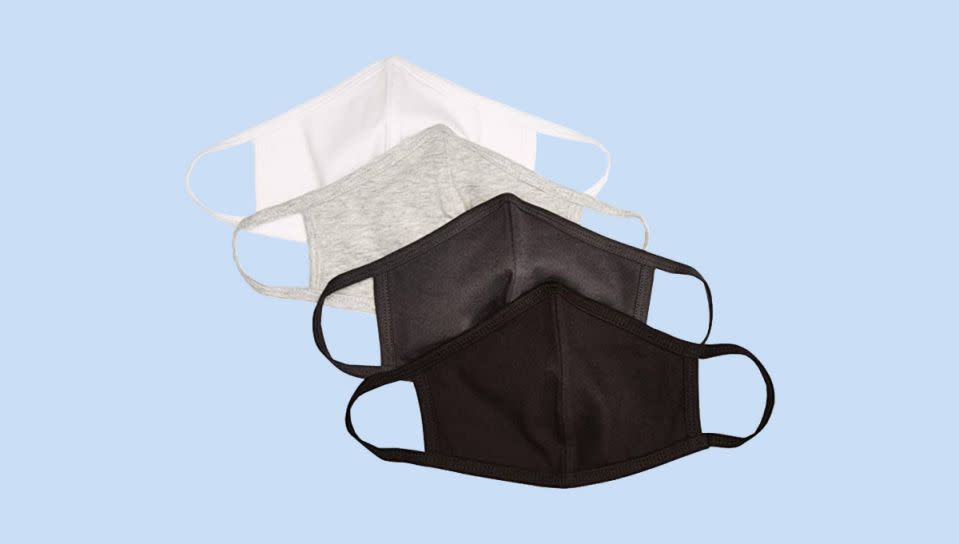 Quality Durables Adults and Kids 4-Pack Reusable Face Covering (Photo: Amazon)