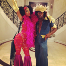 <p>The couple was ready to hit the (1970’s) dance floor in these looks. Now you’ll never get “Disco Inferno” out of your head. (Photo: Instagram/kevinhart4real) </p>