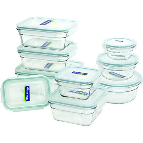 Glasslock Airtight Rectangular Glass Storage Container (5 oz)