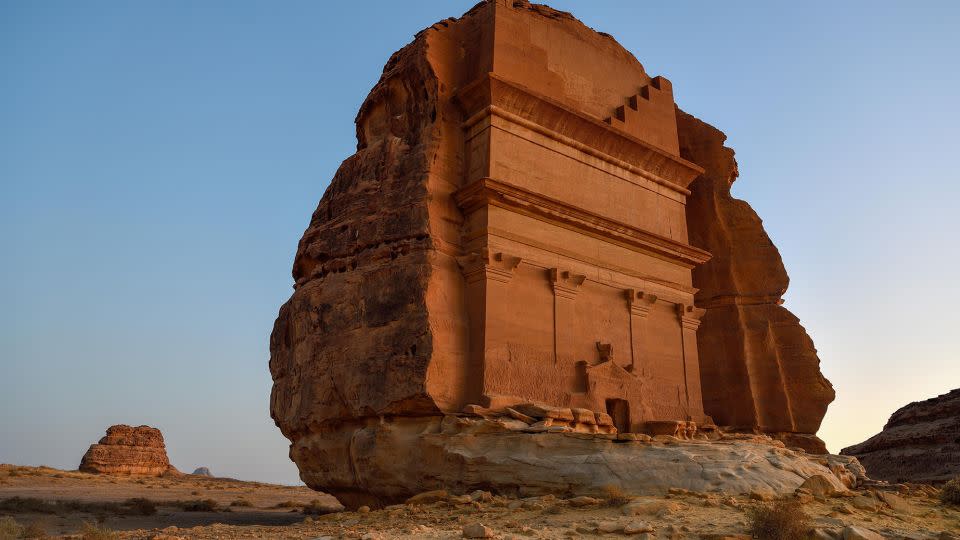 Archaeologists say the Nabatean tombs at Hegra may have been orientated to align with stars or the solstice. - Fabian von Poser/imageBROKER/Shutterstock