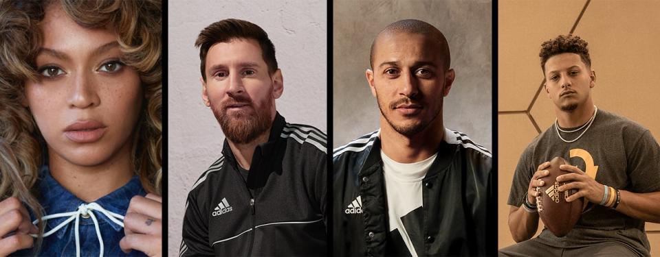 adidas all star lineup of celebs inbody creators club