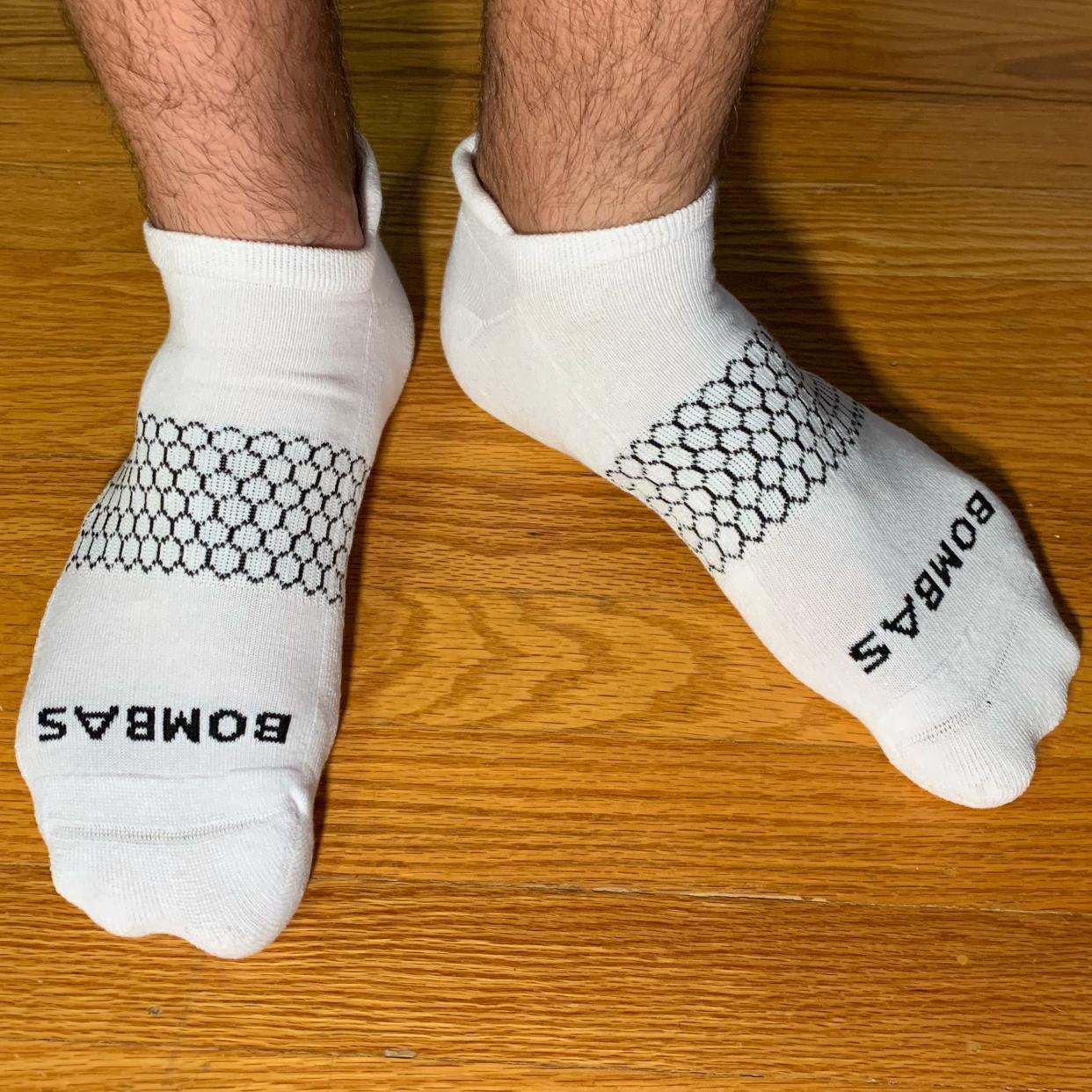 <p><a href="https://go.redirectingat.com?id=74968X1596630&url=https%3A%2F%2Fbombas.com%2Fproducts%2Fmen-s-solid-ankle-sock-white-large-1%3Fvariant%3Dwhite%26size%3Dl&sref=https%3A%2F%2Fwww.menshealth.com%2Fstyle%2Fa45688254%2Fbombas-socks-review%2F" rel="nofollow noopener" target="_blank" data-ylk="slk:Shop Now;elm:context_link;itc:0;sec:content-canvas" class="link rapid-noclick-resp">Shop Now</a></p><p>Men's Solids Ankle Socks</p><p>bombas.com</p><p>$13.00</p><span class="copyright">Brad Lanphear</span>