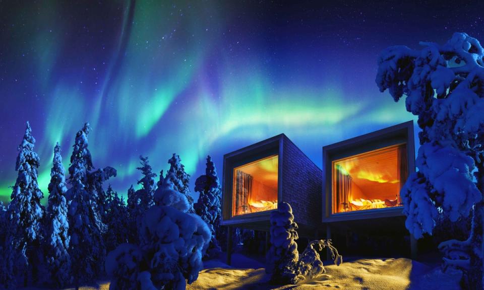 Catch auroras from the huge picture windows at Arctic Treehouse Hotel (Arctic Treehouse Hotel)