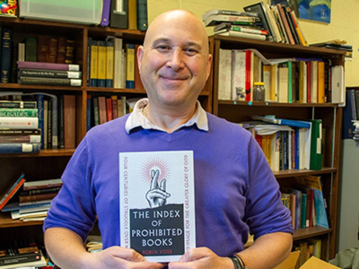 Robin Vose, a professor of history at St. Thomas University, explores the history of book banning by the Catholic Church going back hundreds of years. (St. Thomas University - image credit)