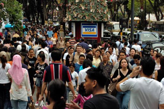 People walking on Orchard Road in Singapore. (Getty Images file photo)