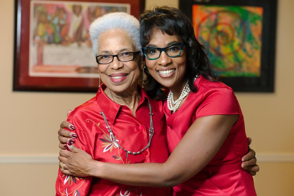 A Christmas photo of mother and daughter Earline Duncan, left, and Alice Faye Duncan from 2017.