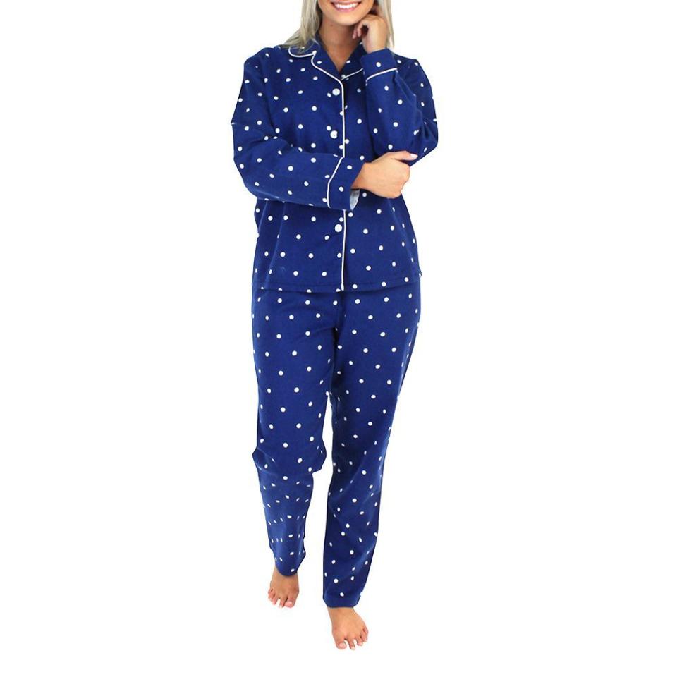 PajamaMania Women's Flannel Long Sleeve Pajamas