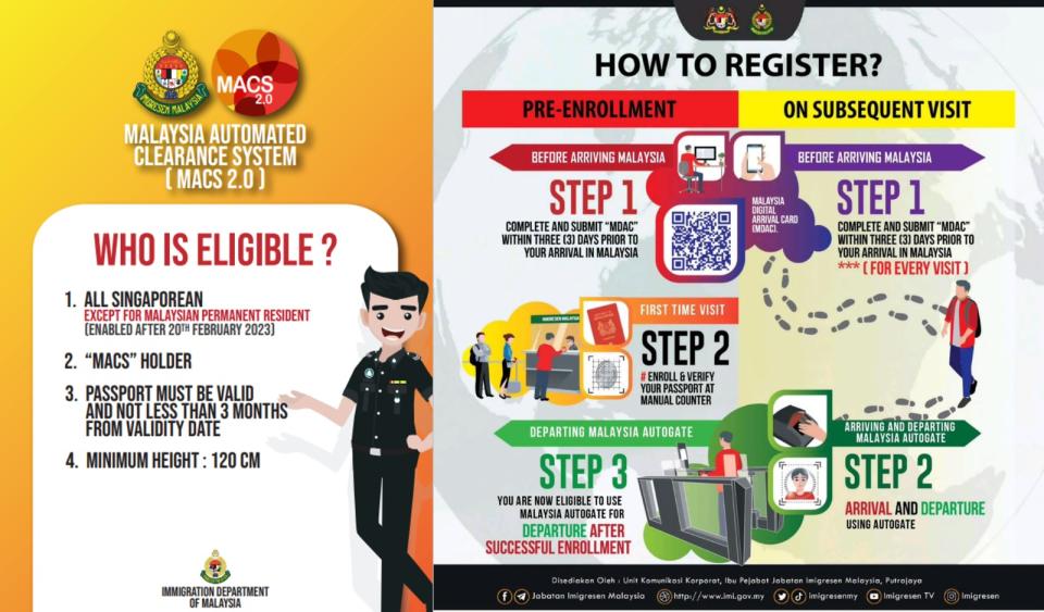 For newcomers, enrolling and verifying passports at a manual counter upon arrival is mandatory before using the autogate when departing