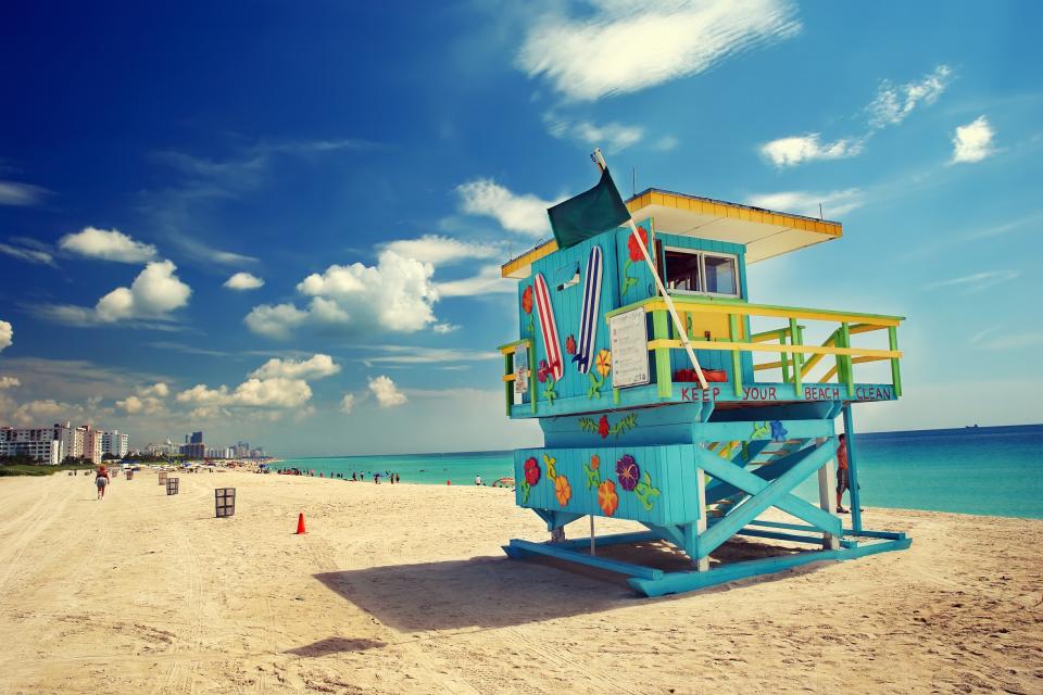 South Beach, Miami - Credit: Alamy