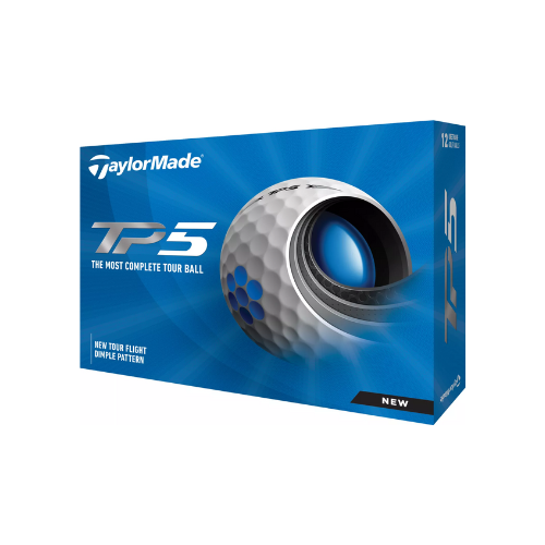 box of Taylor MAde TP5 Golf balls against white background