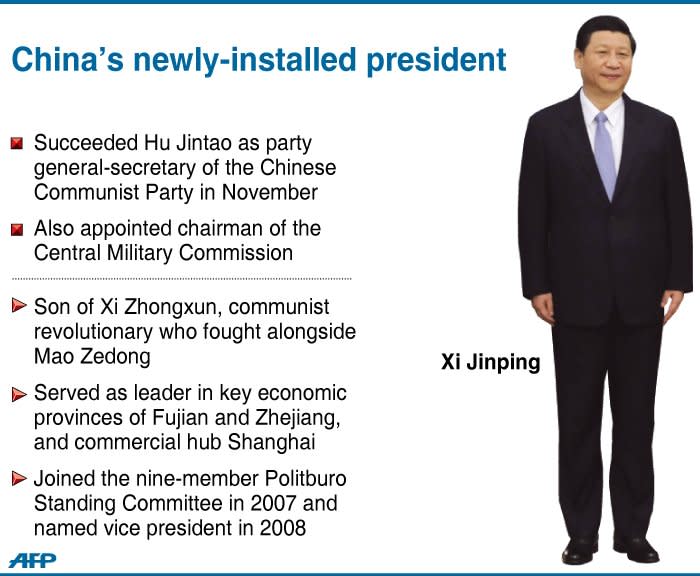 Graphic profile of China's newly-installed president, Xi Jinping