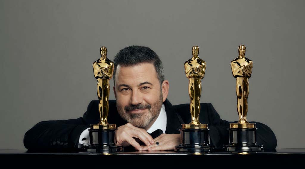  Jimmy Kimmel hosts the Oscars. 