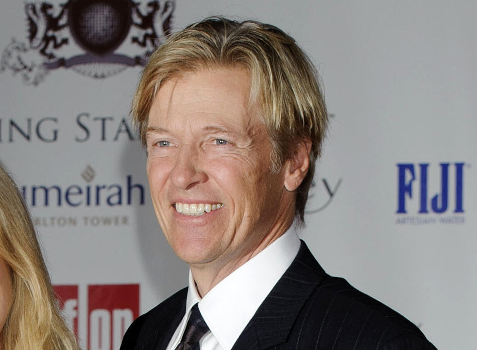 FILE - In this Aug. 5, 2011 file photo, actor Jack Wagner arrives for the Shooting Stars Benefit in London. Wagner will be among the 12 celebrity contestants on the next season of the ABC dancing competition, premiering March 19. (AP Photo/Jonathan Short, file)