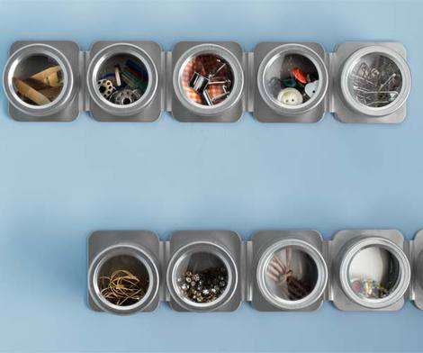 Use spice racks to organize small items in your closet