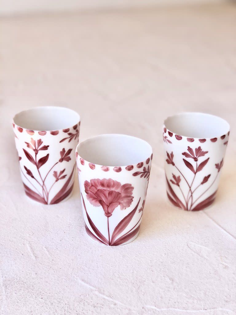 Bloom Porcelain Candle - Pomegranate