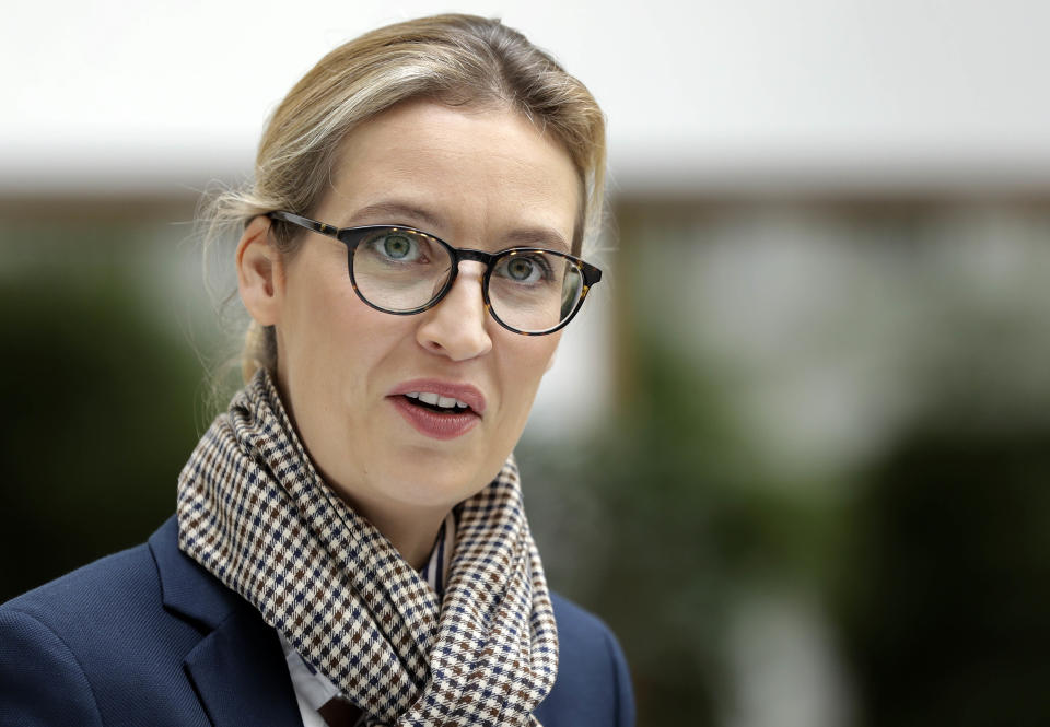 Laut Informationen, die 2017 ans Tageslicht kamen, ist Alice Weidel in der Schweiz gemeldet. (Bild: AP Photo)