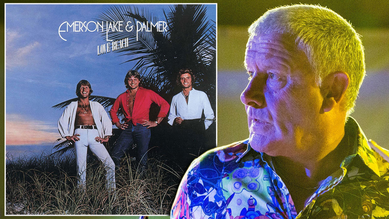  Carl Palmer and ELP's Love Beach cover. 