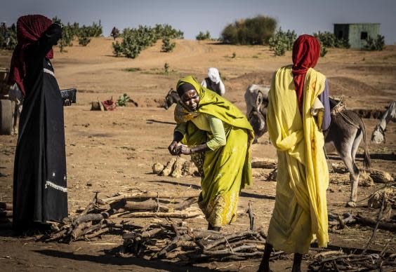 The site of 2014 mass rape by government forces, Tabit marketplace now hosts tribal reconciliation meetings (Bel Trew)