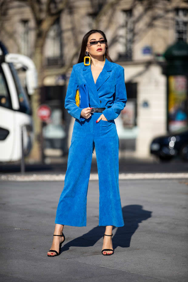 <p>On the street at Paris Fashion Week. Photo: Chiara Marina Grioni/Fashionista</p>