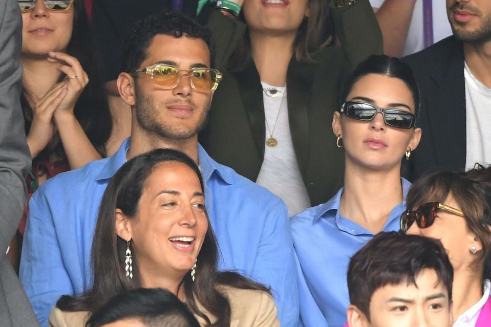 <p>Kendall and Fai's friendship entered the spotlight late last year, when the pair made several high-profile outings together. When they attended Justin and Hailey Bieber's wedding together, Halloween photos from 2018 resurfaced. And in November Kendall <a href="https://www.elle.com/culture/celebrities/a29948523/kendall-jenner-fai-khadra-family-instagram-reaction/" rel="nofollow noopener" target="_blank" data-ylk="slk:joked about starting a family with Fai;elm:context_link;itc:0;sec:content-canvas" class="link ">joked about starting a family with Fai</a> on Instagram. The two are strictly good friends in reality, though.</p>