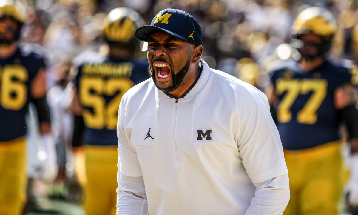 Sherrone Moore shares his outlook for the Michigan football team in fall camp