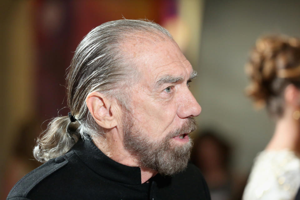 LAS VEGAS, NV - APRIL 27:  Co-Founder, Chairman and CEO of John Paul Mitchell Systems and Co-Founder of Patron Tequila and Spirits John Paul DeJoria speaks to an interviewer during Keep Memory Alive's 21st annual 