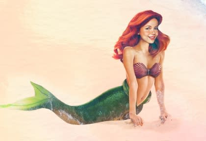 If mermaids were real, Ariel of "The Little Mermaid" might look like this.