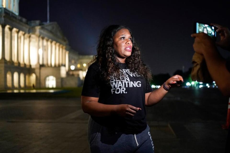 Rep. Cori Bush Sleeps Outside Capitol Building In Push To Extend Federal Eviction Moratorium