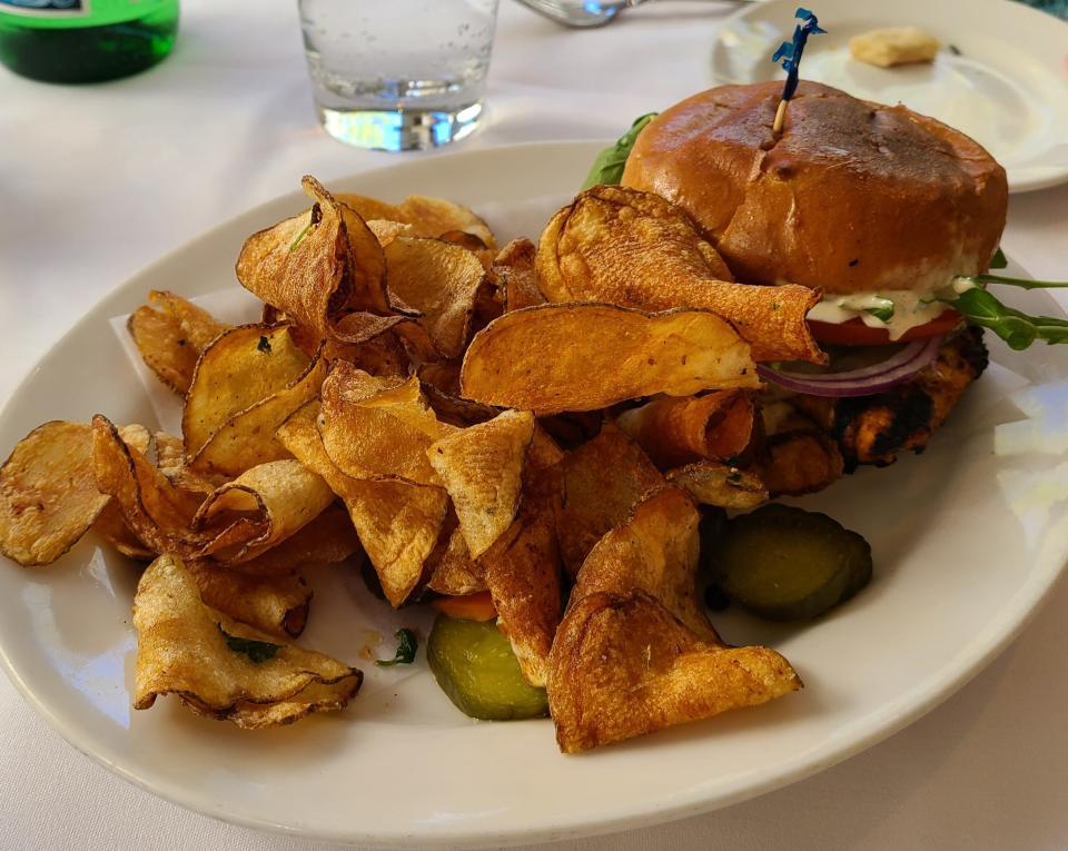 Campiello's grilled Wagyu burger with scamorza, tomato-taragon aioli and caramelized onion, $23.