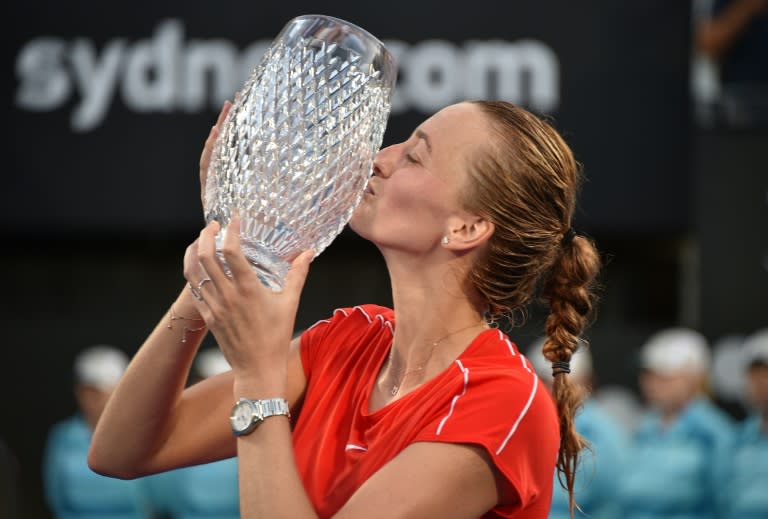 Czech Petra Kvitova beat top-ranked Australian Ashleigh Barty in Sydney to claim her 26th career title