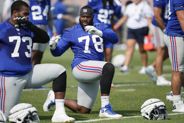 Giants' Andrew Thomas glad to have security, but still has more to