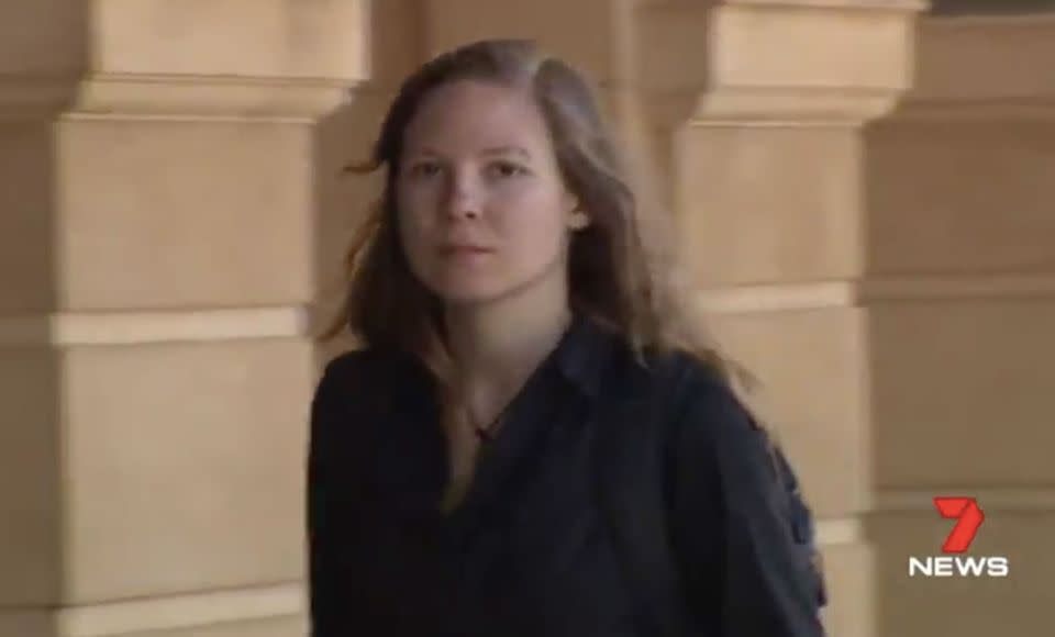 Lena Rebante, 23, is the German backpacker who fought off sexual predator Roman Heinze. Source: 7 News