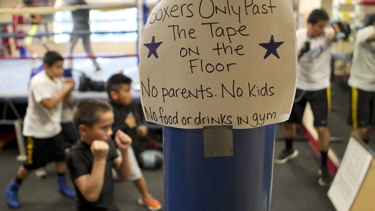 The A.B Cantu Recreation Center in east Austin on E. 3rd St. is home to Pal Boxing, the Austin Police Activities League, a local organization sponsored by the Austin Police Department to teach boxing to kids. Legendary Golden Gloves boxing champion Manuel Navarro trained out of this same gym 50 years ago when he won his title.