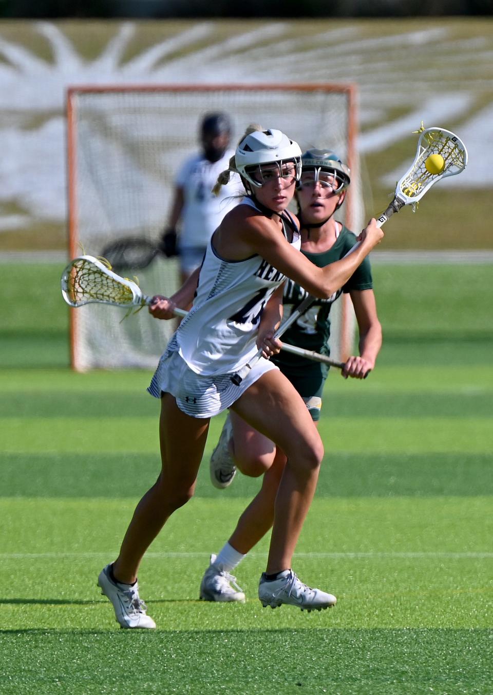 American Heritage-Delray takes on St. Stephen’s Episcopal in a girls 1A lacrosse semifinal matchup in Naples on May 5.