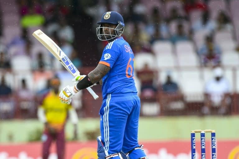Suryakumar Yadav scored 61 as India set West Indies a target of 166 to win their T20 series (Randy Brooks)