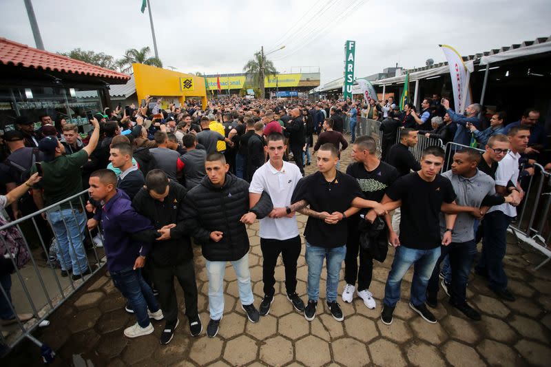 Brazil's President Jair Bolsonaro visits the 45th Expointer agricultural fair in Esteio