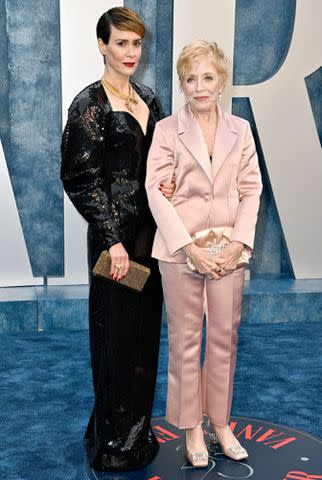 Lionel Hahn/Getty Images Sarah Paulson and Holland Taylor at the 2023 Vanity Fair Oscar Party