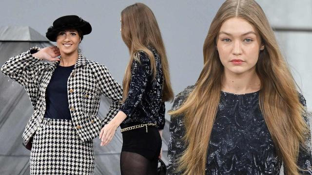 gigi hadid chanel runway