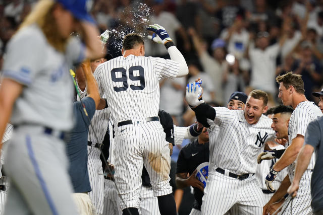 Judge's 3rd walk-off HR of year lifts Yanks over Royals