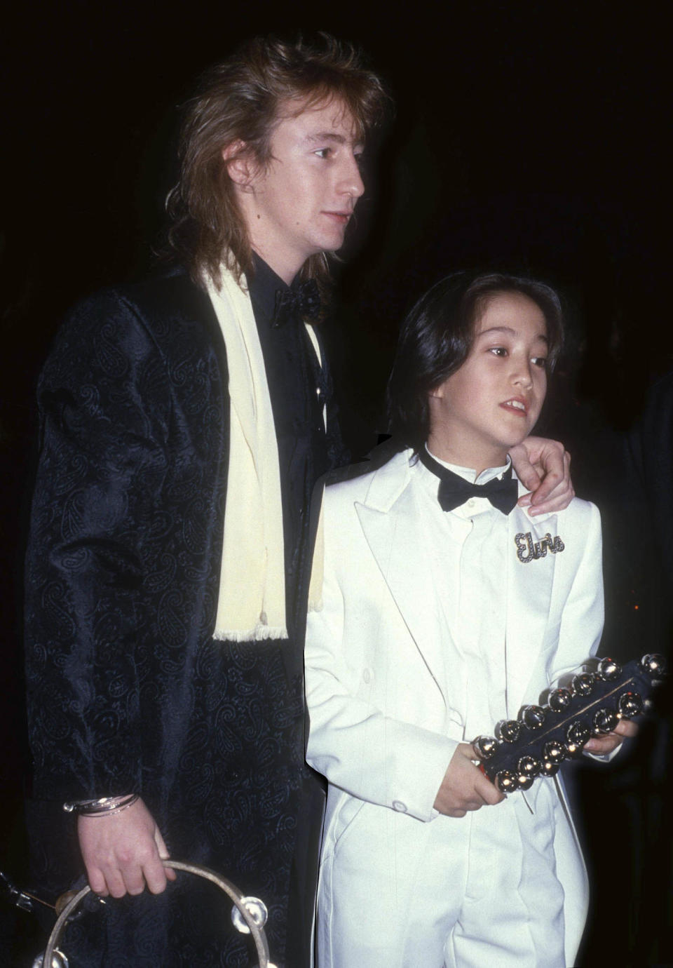 Julian Lennon and Sean Lennon in 1986. (John Barrett / MediaPunch / IPx via AP)