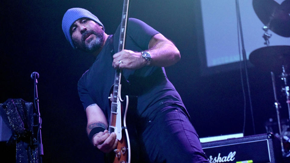 Musician Dave Kushner of the band Velvet Revolver performs onstage during the Strange 80's concert at The Fonda Theatre on October 12, 2018 in Los Angeles, California.