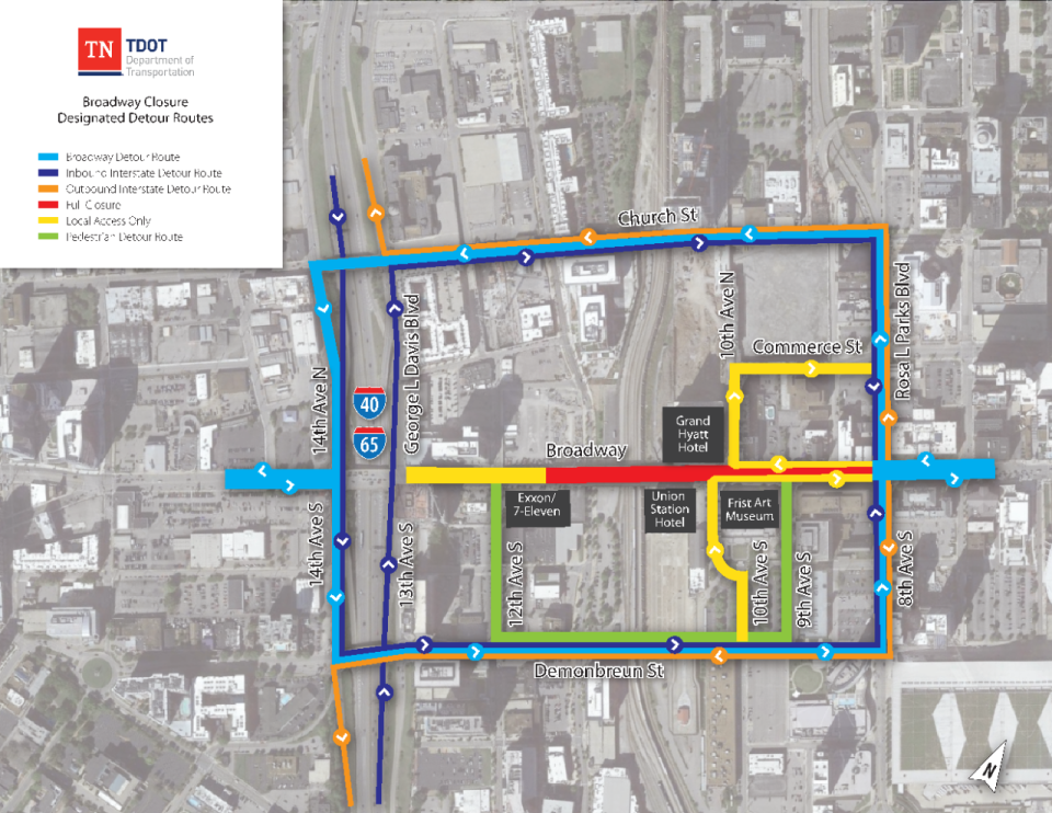 Detour routes will be designated downtown while the Broadway Bridge undergoes construction from July 5 to Sept. 1, 2023.